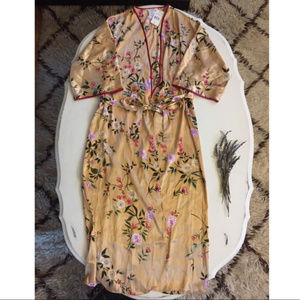 New Secret Treasures Maxi Silk-Like Oriental Robe